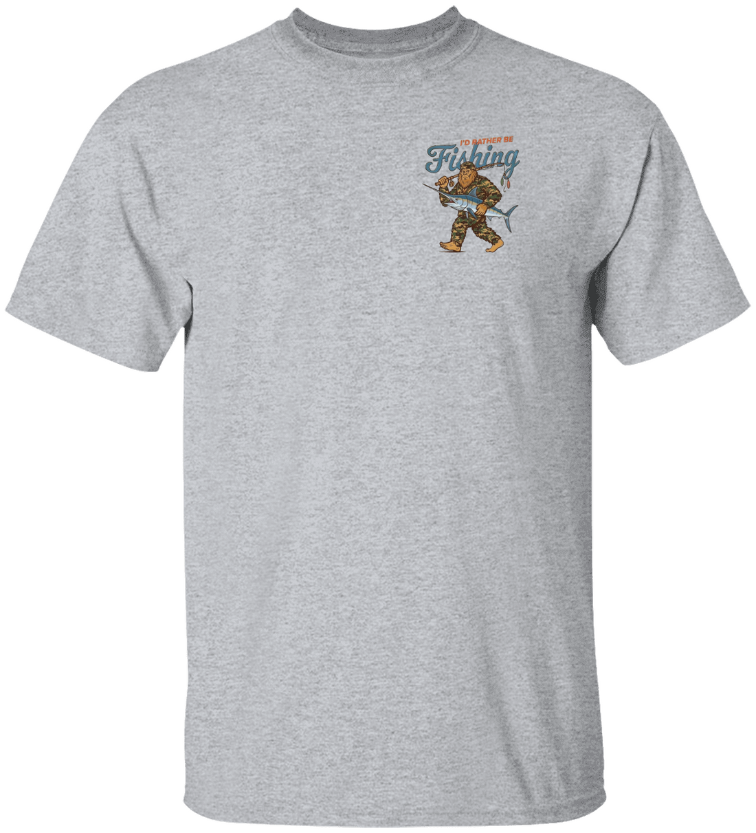 Bigfoot Fishing Shirt - Funny Sasquatch Tee for Enthusiasts