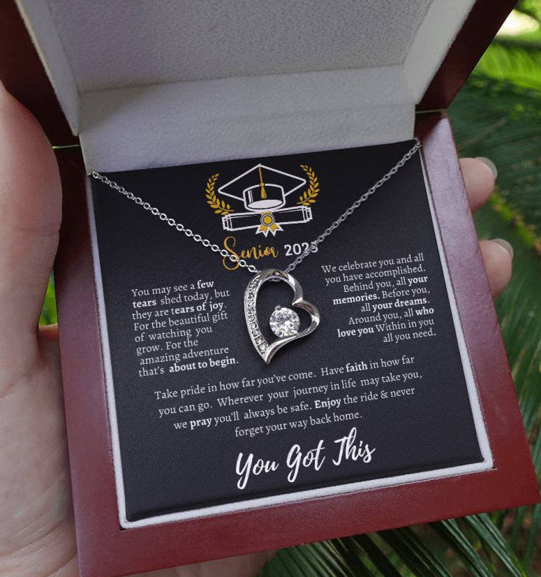 Graduation necklace, Graduation gift, "Congratulations Class of 2025" | Forever Love Necklace