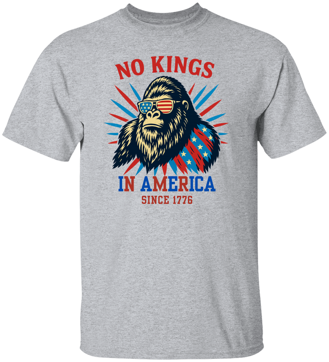 No Kings in USA Shirt, July 4th No Kings Since 1776 T- Shirt!