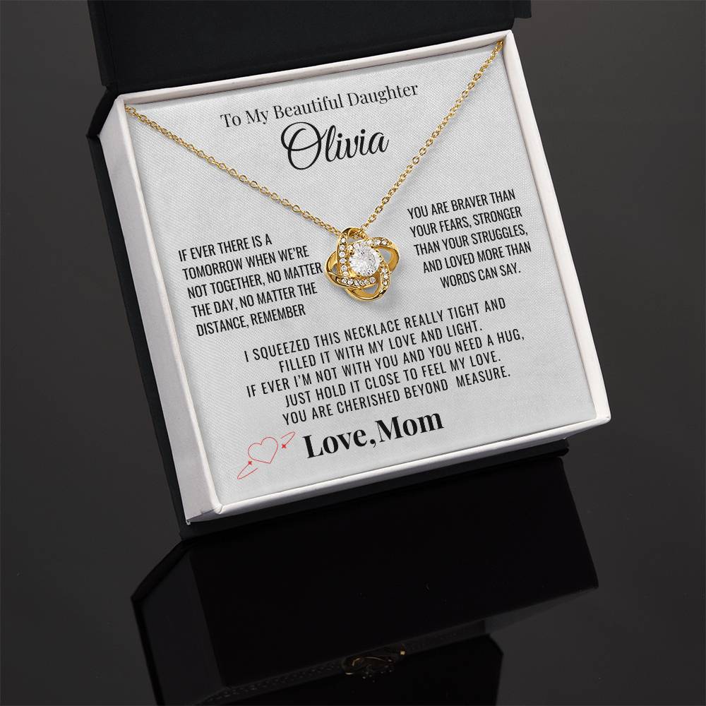 To My Daughter "You Are Cherished" Personalized Necklace