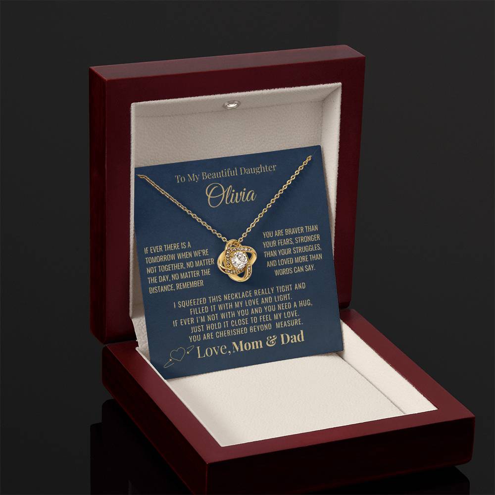 To My Daughter "You Are Cherished" Personalized Necklace