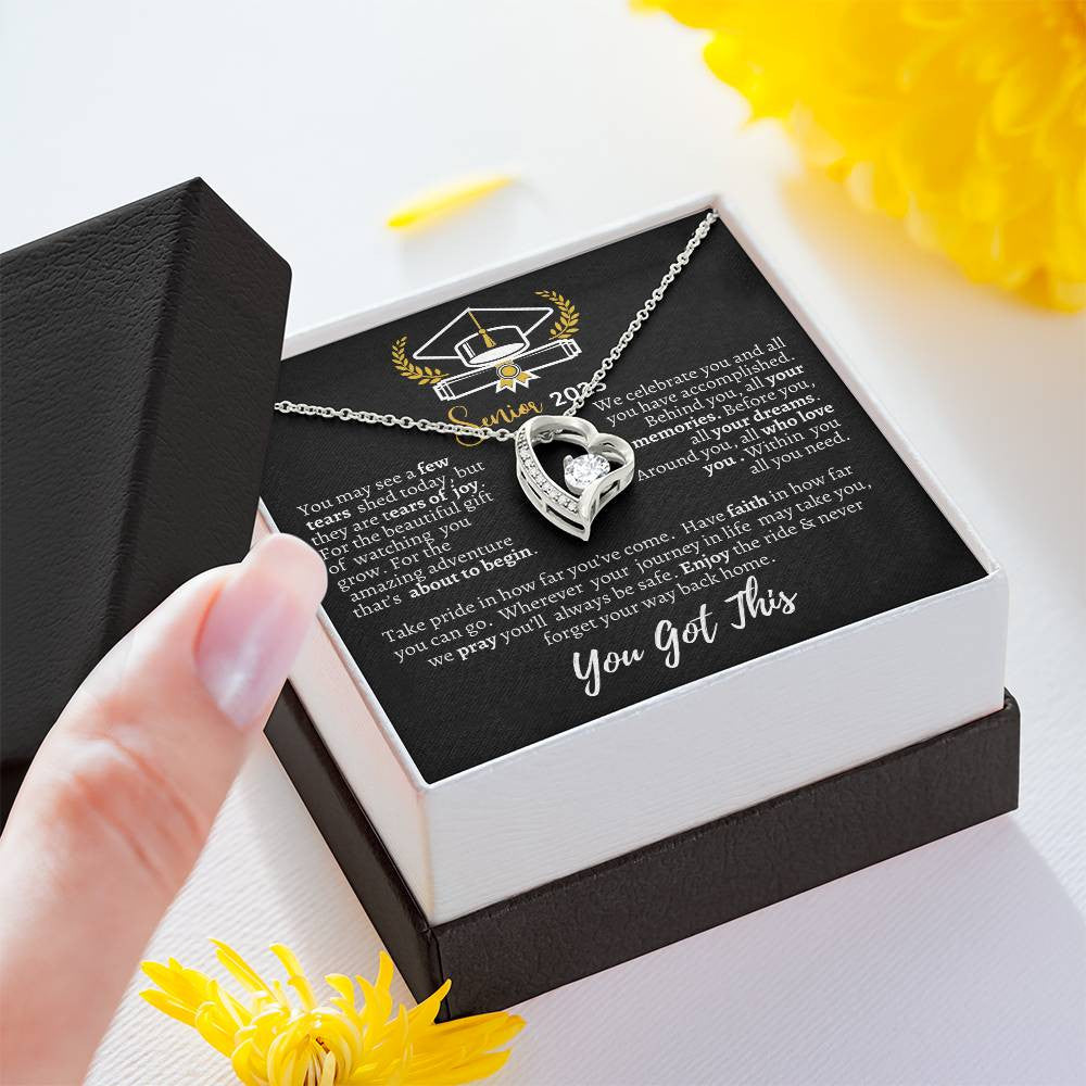 Graduation necklace, Graduation gift, "Congratulations Class of 2025" | Forever Love Necklace