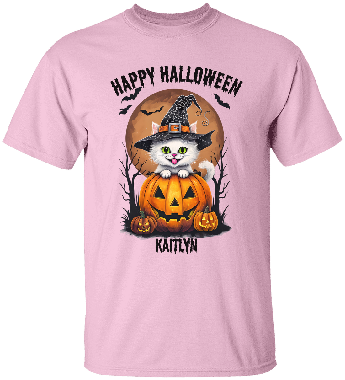 Personalized "Happy Halloween" Kids Tee & Tote Bag