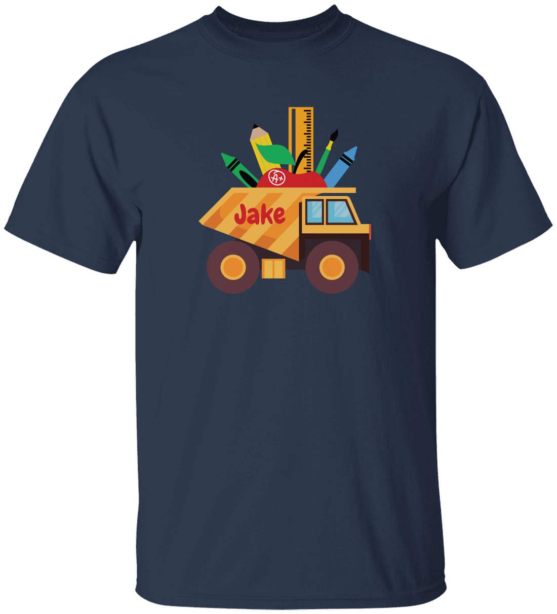 Custom Kids Construction Truck Tee