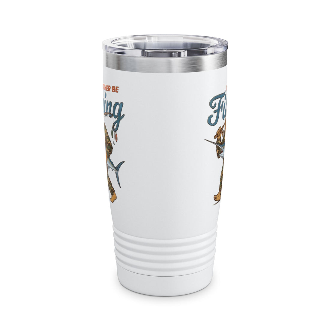 Fishing Tumbler — "I'd Rather Be Fishing" 20oz Insulated Travel Mug