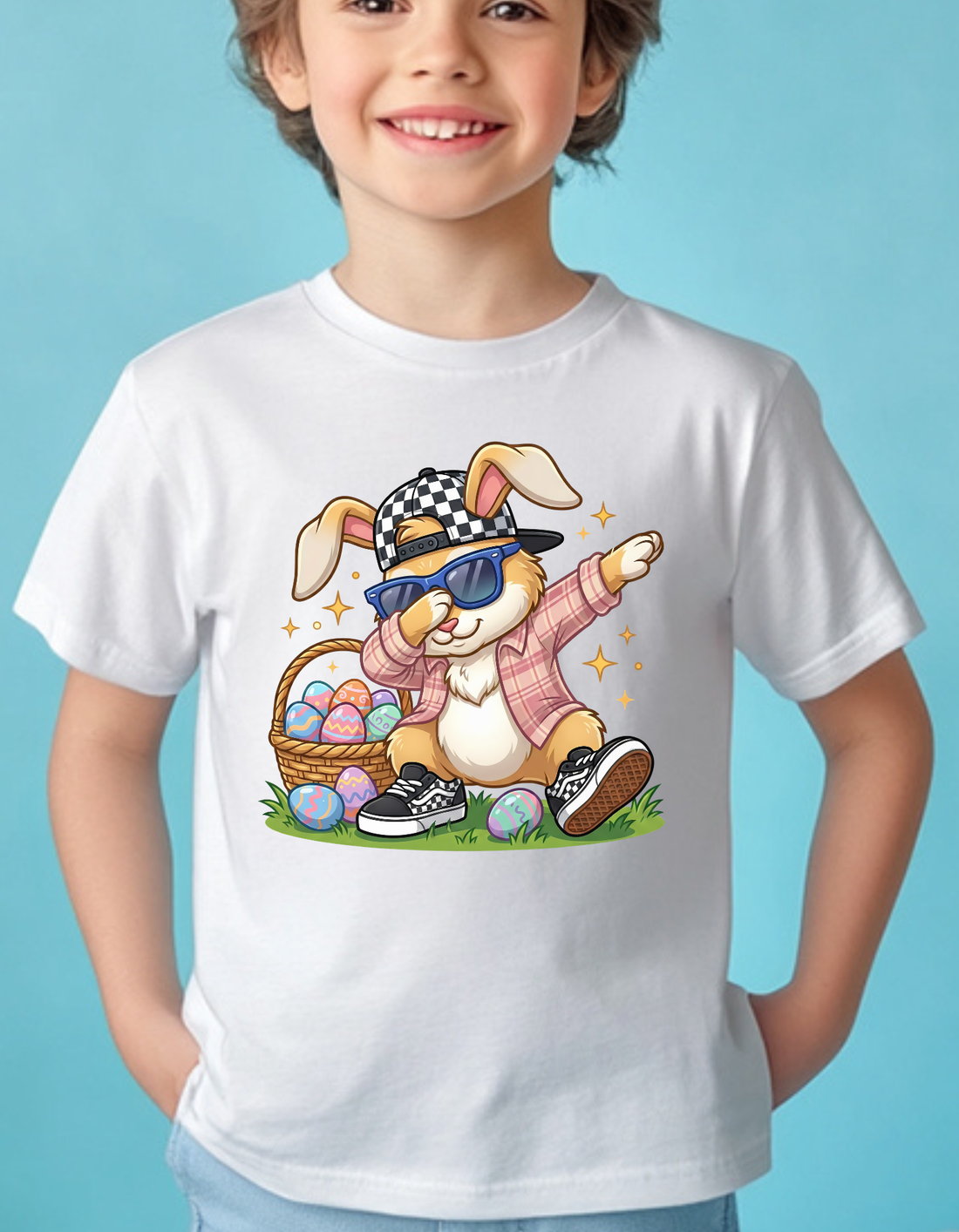 Funny Easter T-Shirt, Dabbing Bunny Easter Shirt, Easter Bunny Kids Shirt, Cute Easter Apparel, Funny Kids Tee, Easter Gift Idea