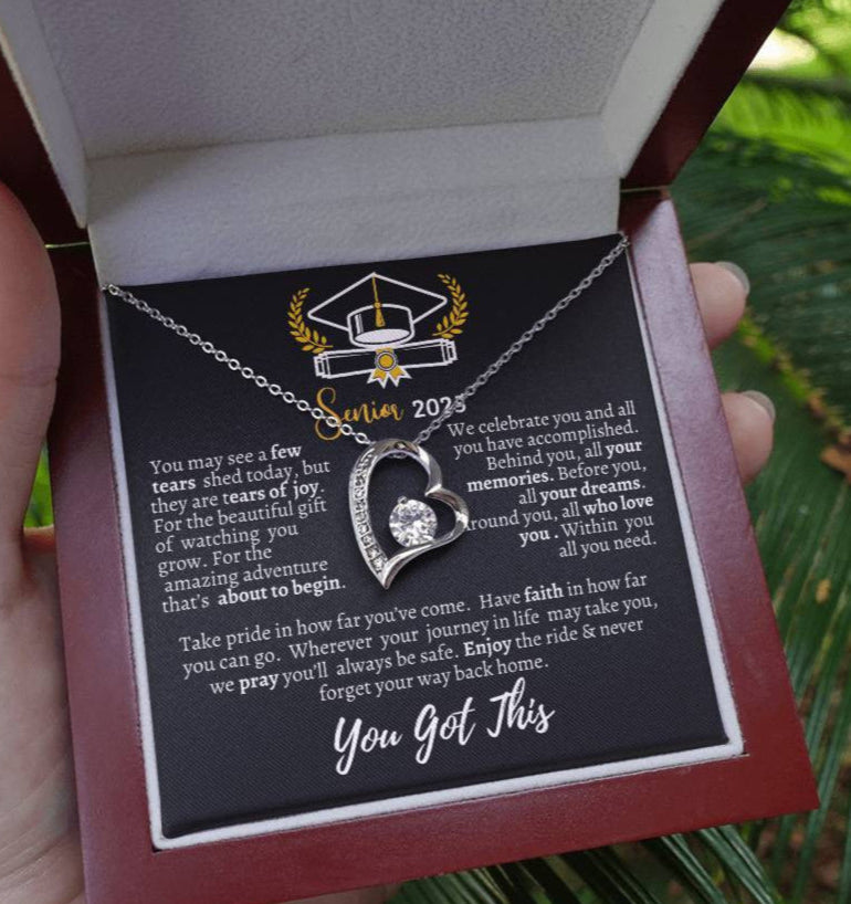 Graduation necklace, Graduation gift, "Congratulations Class of 2025" | Forever Love Necklace