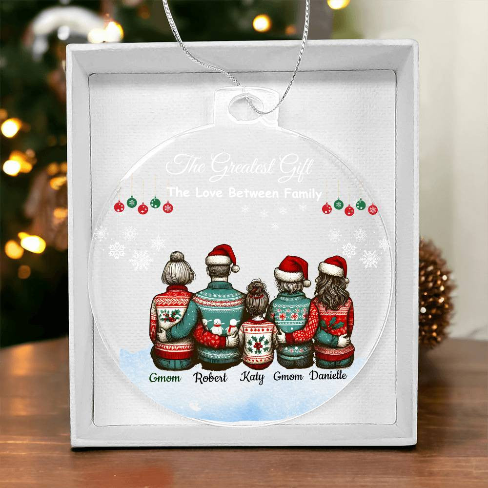 Personalized Family "The Greatest Gift" Christmas Ornament