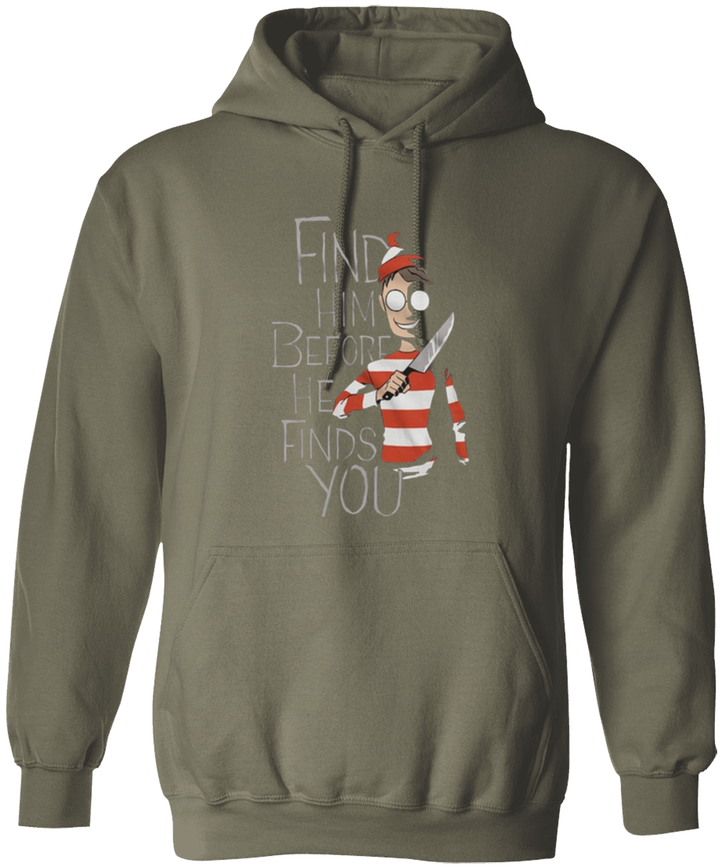 Halloween Humor "Find Him" T-Shirt/Hoodie