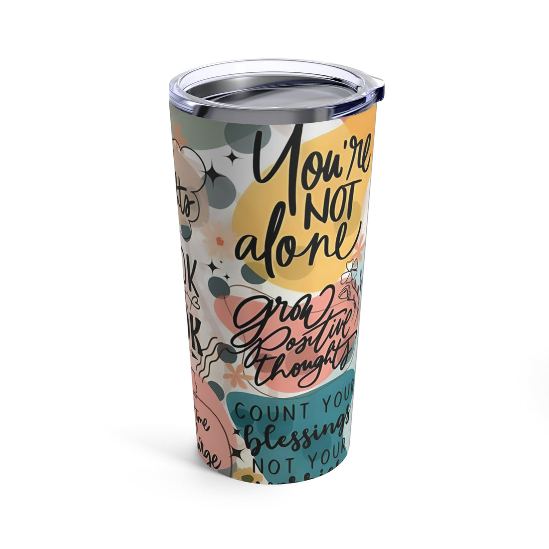 "You are Enough" Words of Affirmation" Stainless Steel Tumbler 20oz