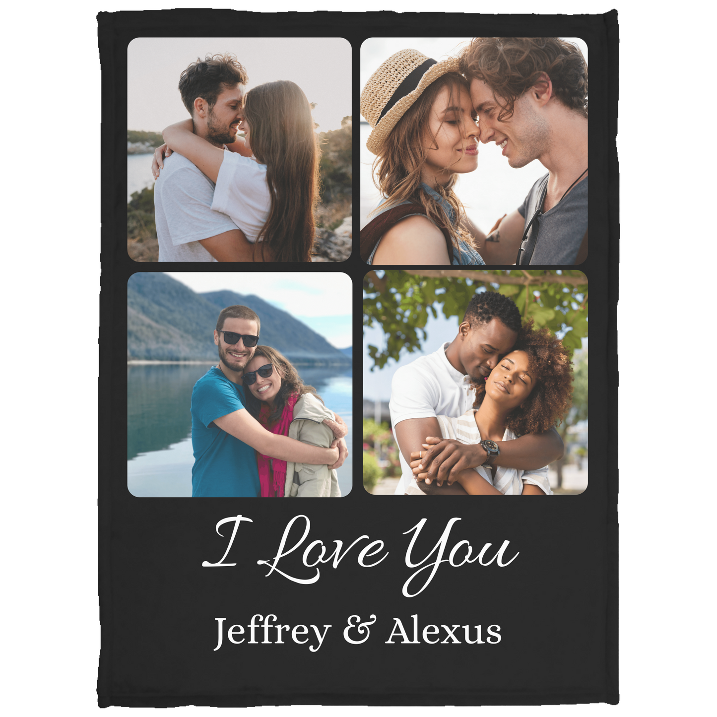 Personalized Couple Photo Blanket