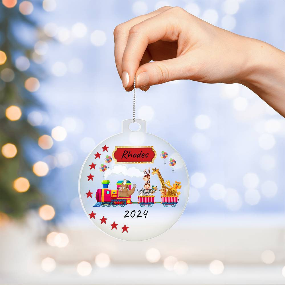 Personalized Kid's Fun Acrylic Hanging Ornament | Birthday | Holidays! Great Gift!