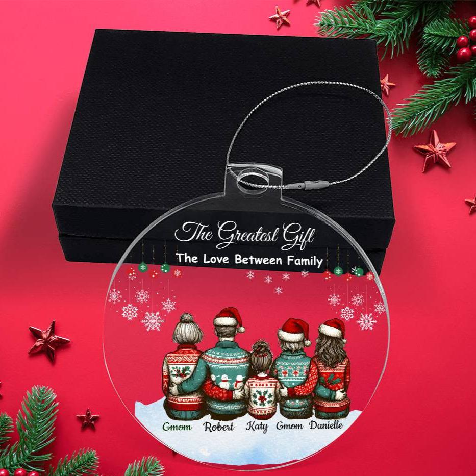 Personalized Family "The Greatest Gift" Christmas Ornament