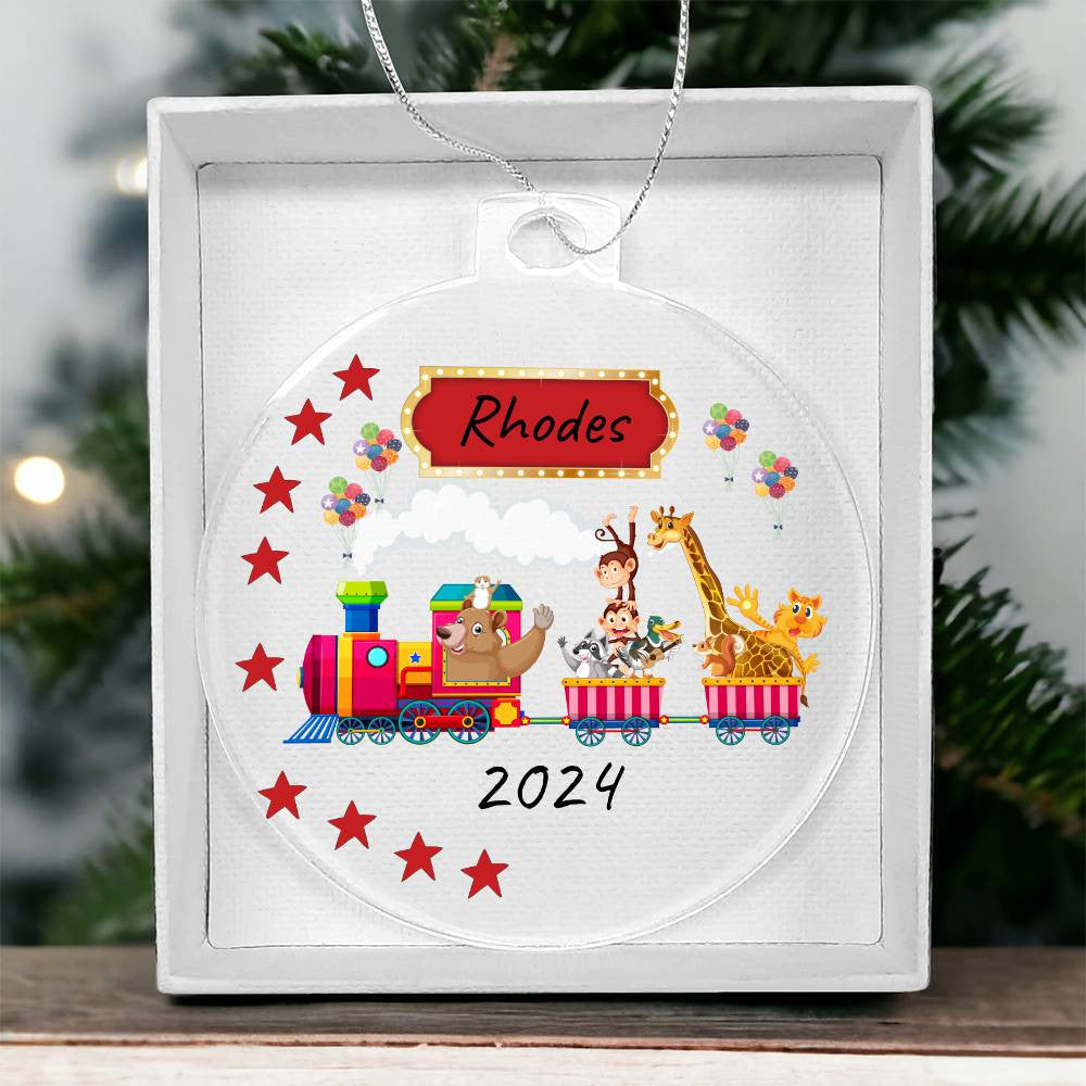 Personalized Kid's Fun Acrylic Hanging Ornament | Birthday | Holidays! Great Gift!