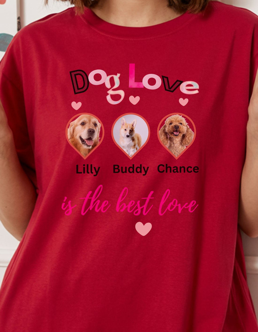 Custom Dog Lover T-Shirt, Personalized Pet Lover Tee, Pet Photo Gift