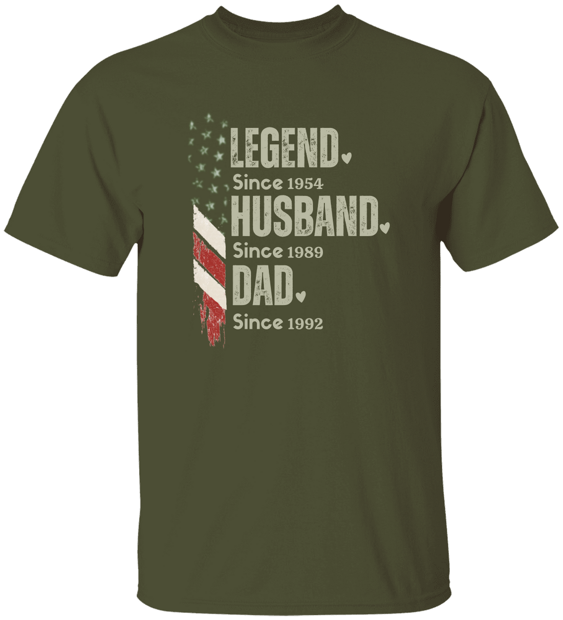Papa Dad T-Shirt, The Man The Legend Tee, Gift for Papa, Personalized Father's Day Shirt, Birthday Gift for Dad, Men's Cotton Tee