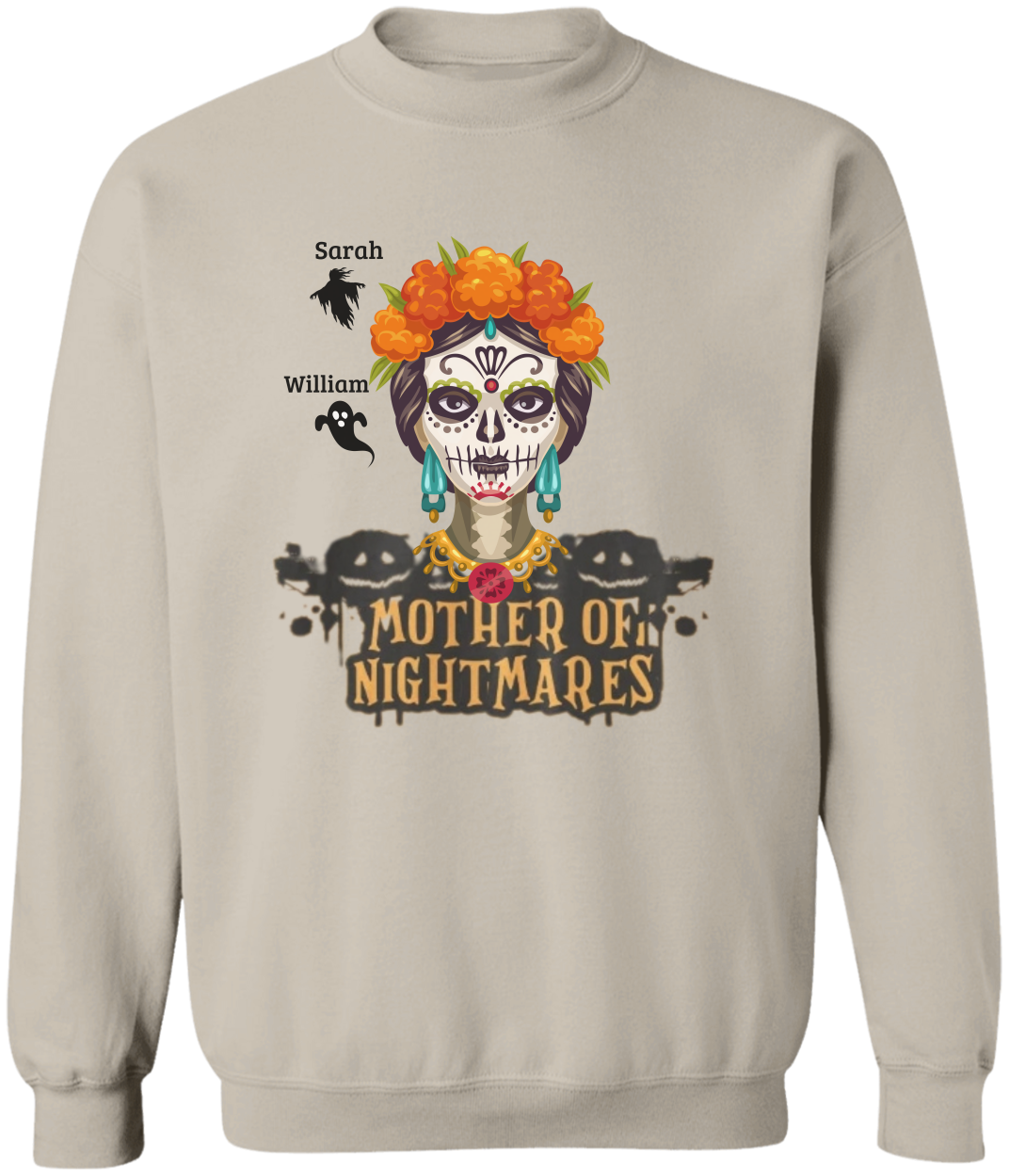 Mother of Nightmares Halloween Sweatshirt – Personalized Mom Sweatshirt
