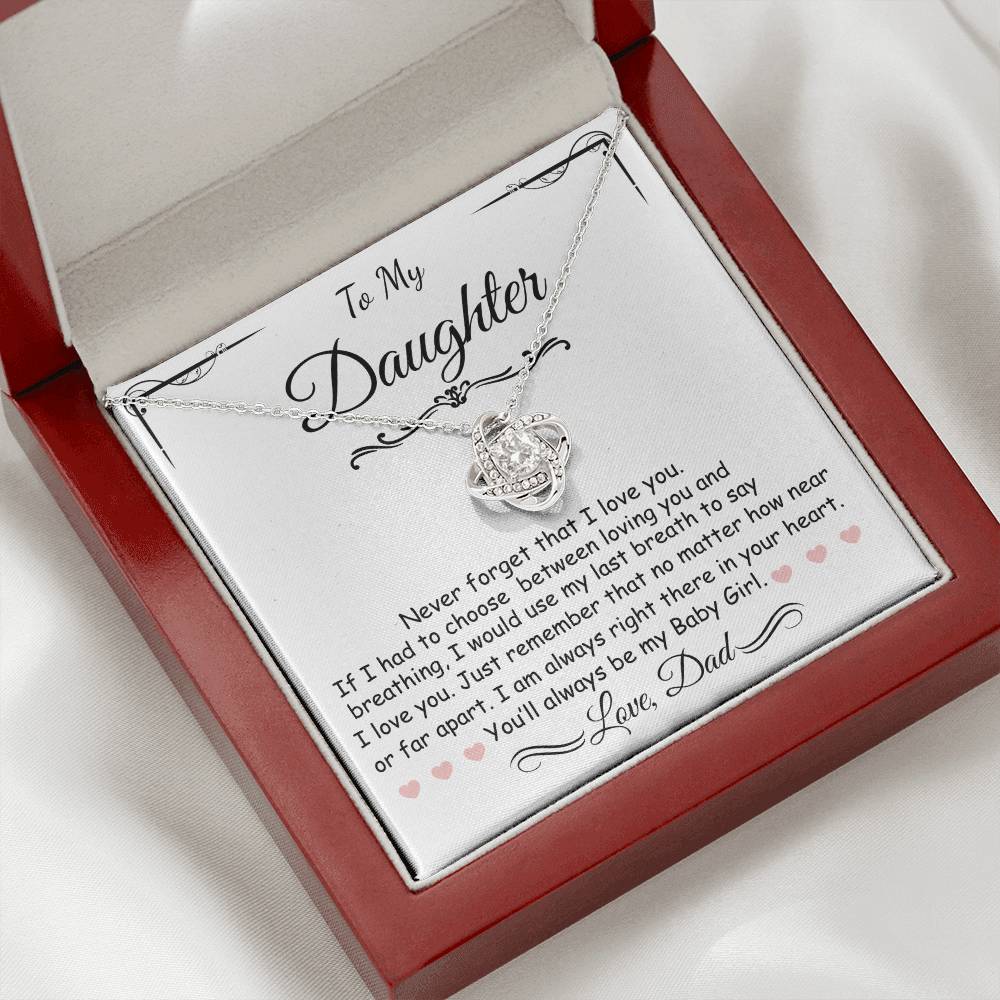 Beautiful Gift for Daughter From Dad/Sentimental Jewelry for Her, Elegant Gift Box
