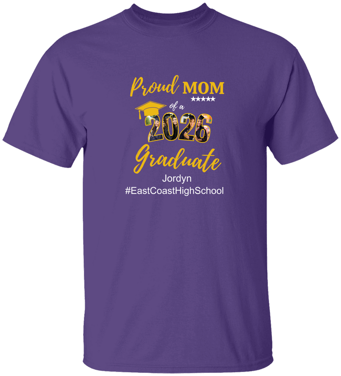 Proud Mom Graduation Tee, Class of 2026 Shirt, Personalized Graduation Gift, Custom Grad Shirt, Graduation Keepsake, Mom Gift Idea
