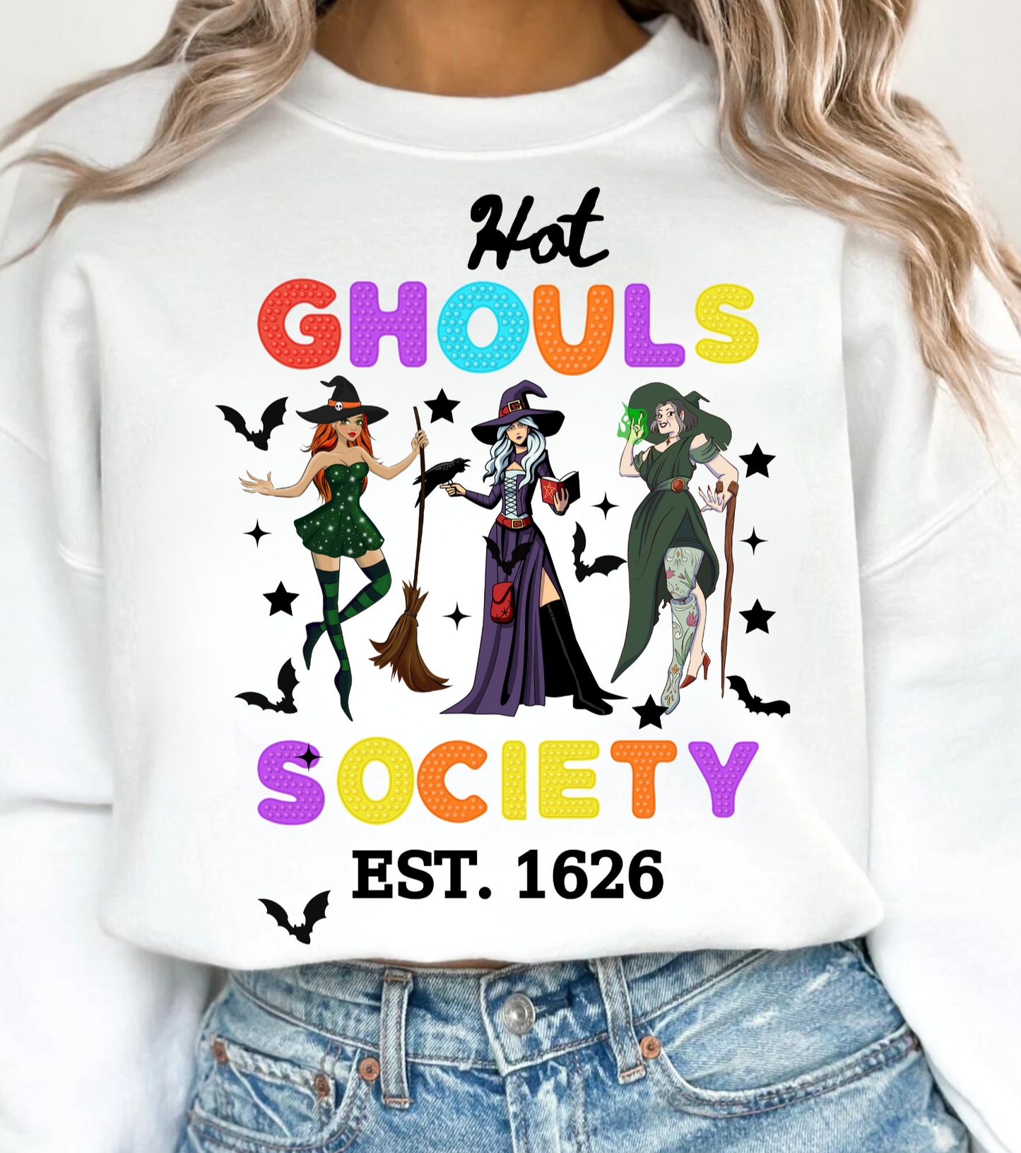 Halloween "Hot Ghouls" Pullover Sweatshirt/T-Shirt!