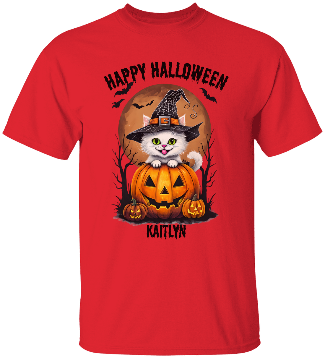 Personalized "Happy Halloween" Kids Tee & Tote Bag