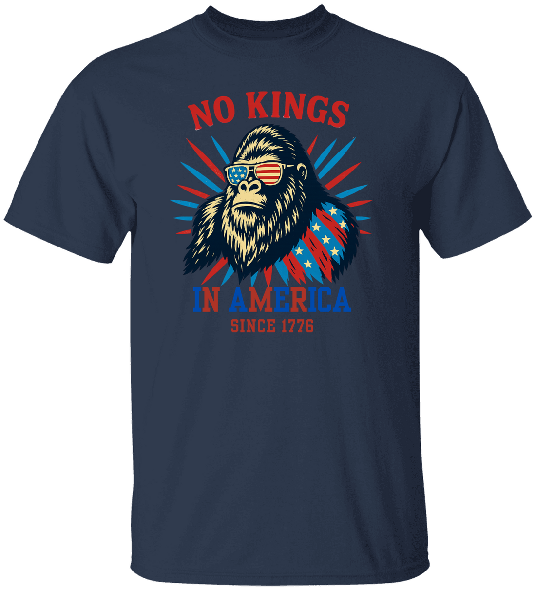 No Kings in USA Shirt, July 4th No Kings Since 1776 T- Shirt!