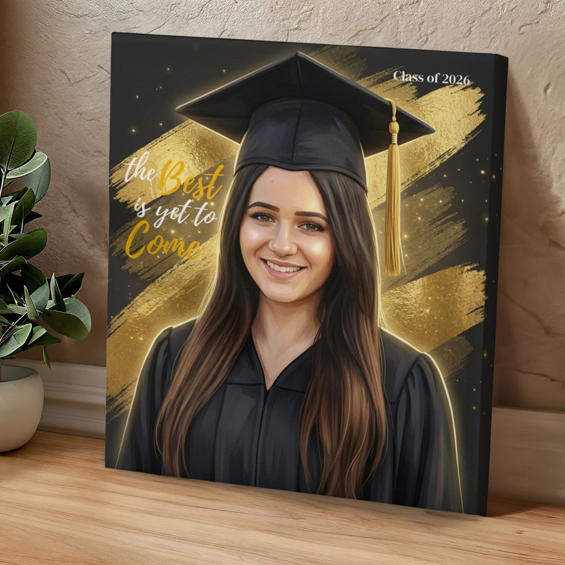Custom Graduation Photo Gallery Wrapped Canvas, Personalized Grad Gift 2026 - Class of 2026 Keepsake