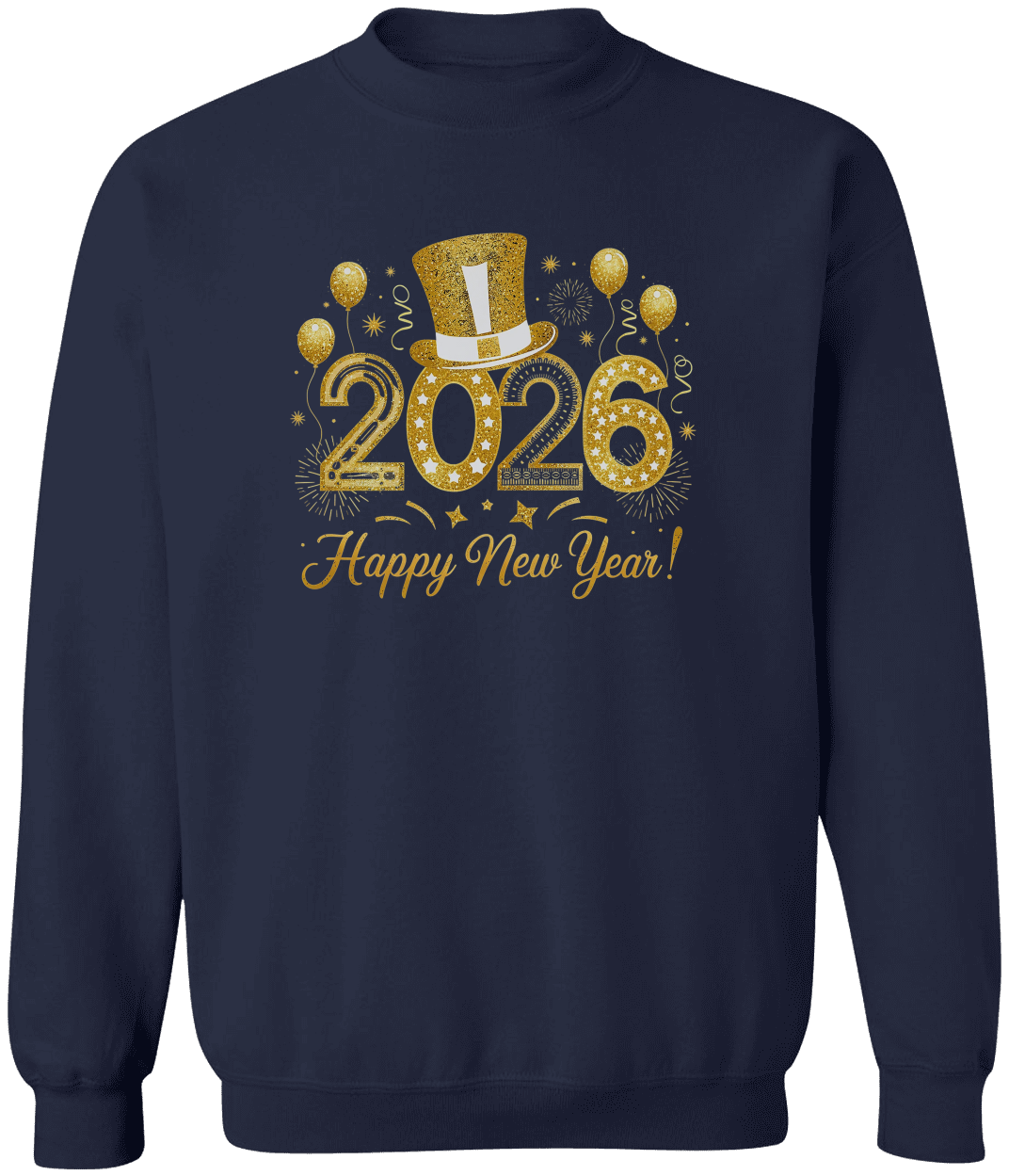 New Year's 2026 Sweatshirt, Holiday Sweatshirt, Festive New Year Apparel, Happy 2026 Crewneck
