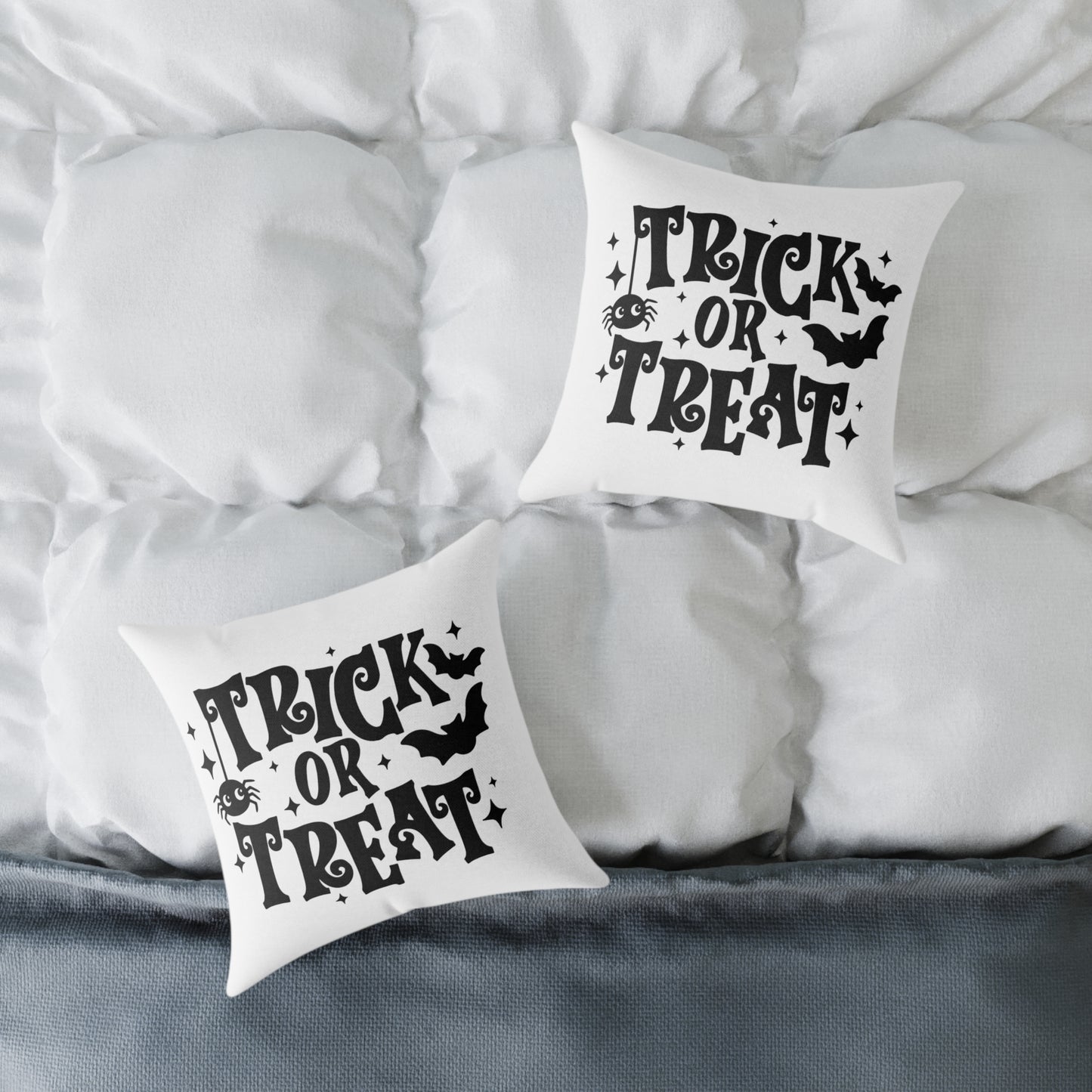 Halloween "Trick or Treat" Square Home Decor Pillow!