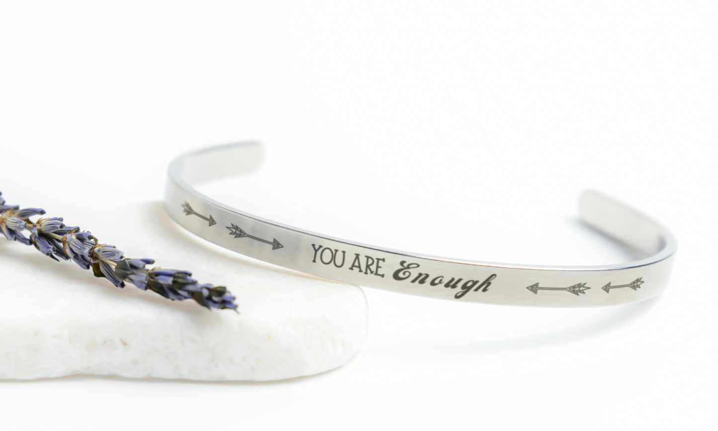 Stylish Adjustable Affirmation Design Cuff Bracelets | Birthdays | Anniversary | Empowerment!