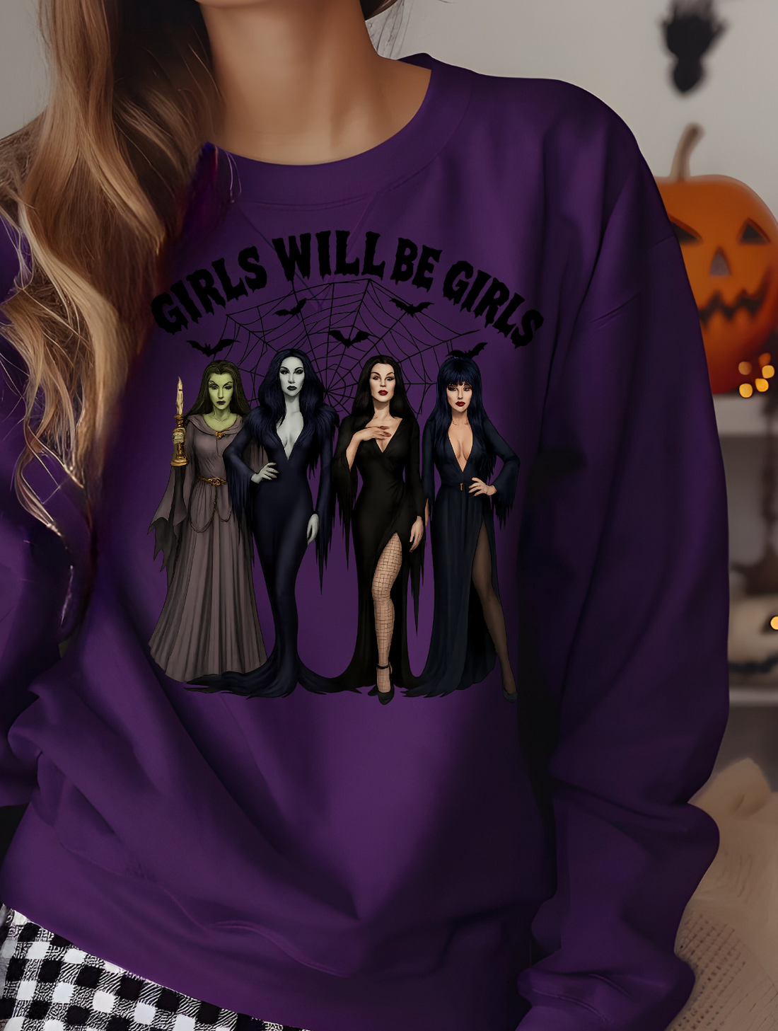 Funny  "Girls Will Be Girls" Halloween Sweatshirt!