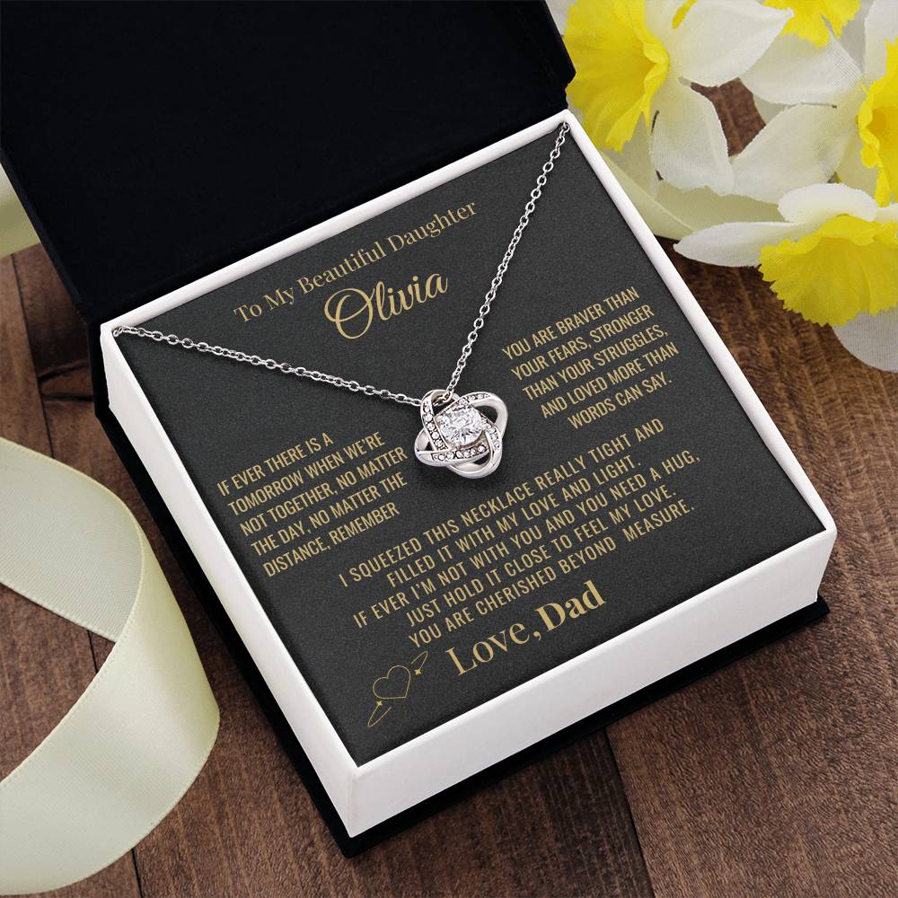 To My Daughter "You Are Cherished" Personalized Necklace