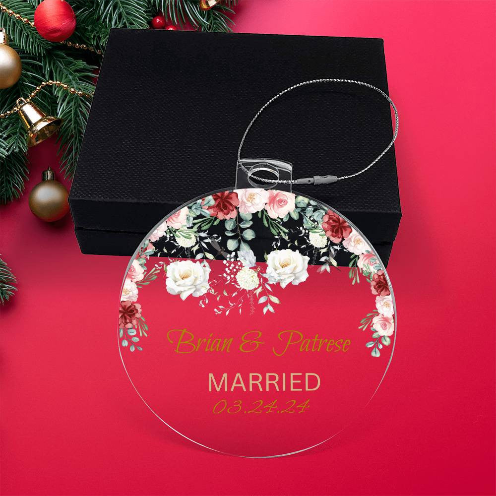 Personalized Mr. & Mrs. Acrylic Ornament!