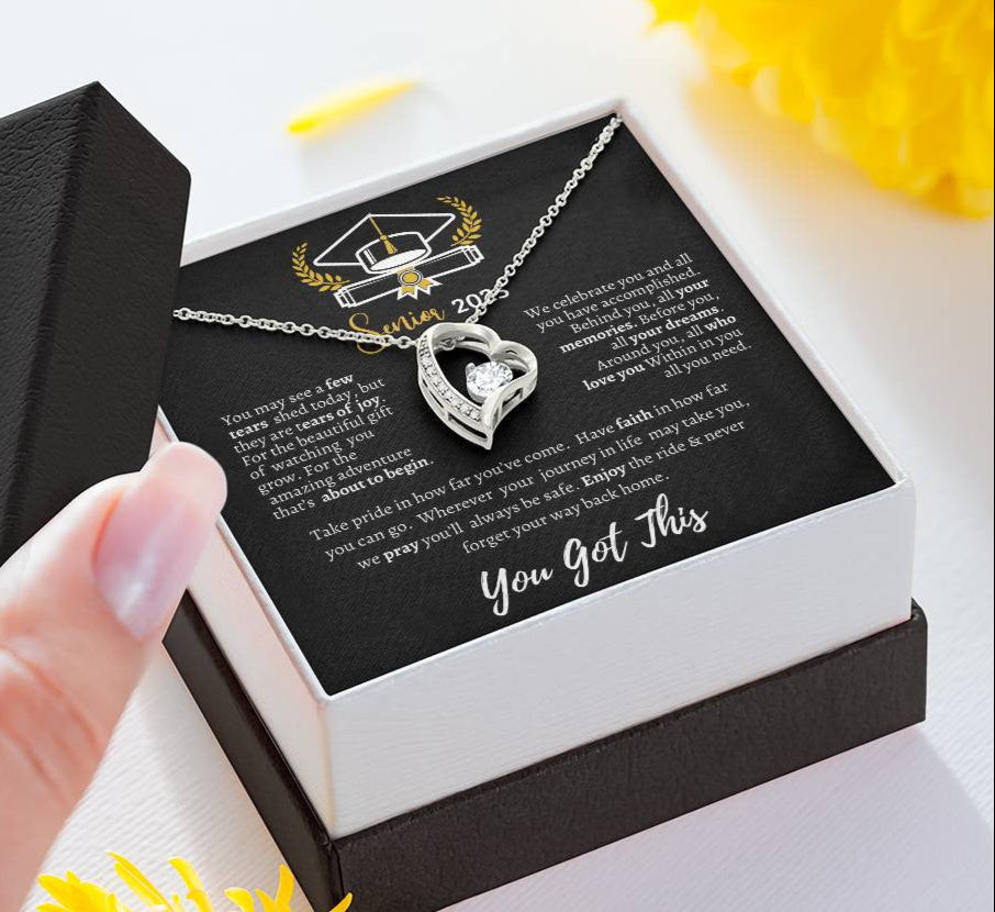 Graduation necklace, Graduation gift, "Congratulations Class of 2025" | Forever Love Necklace