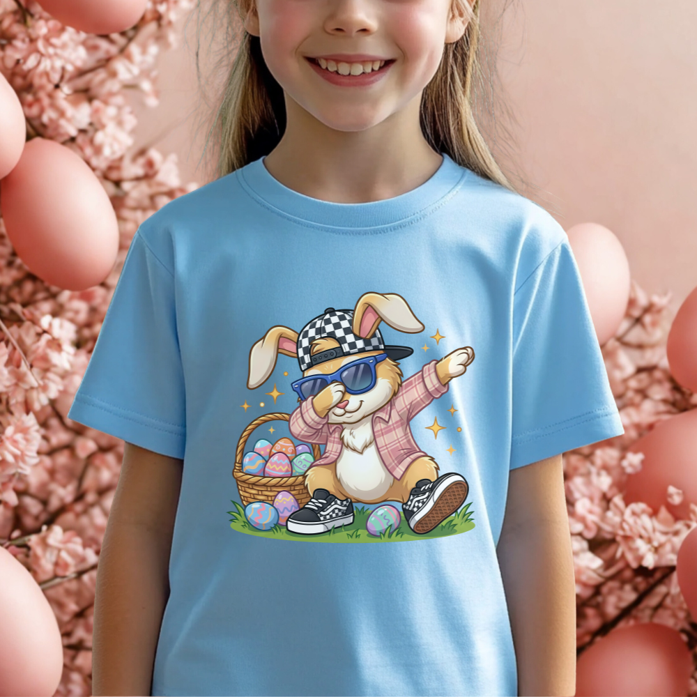 Funny Easter T-Shirt, Dabbing Bunny Easter Shirt, Easter Bunny Kids Shirt, Cute Easter Apparel, Funny Kids Tee, Easter Gift Idea