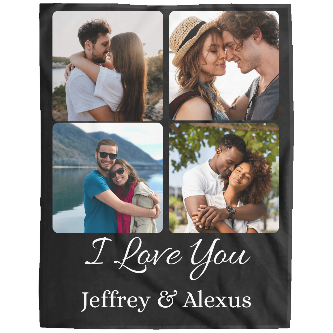 Personalized Couple Photo Blanket