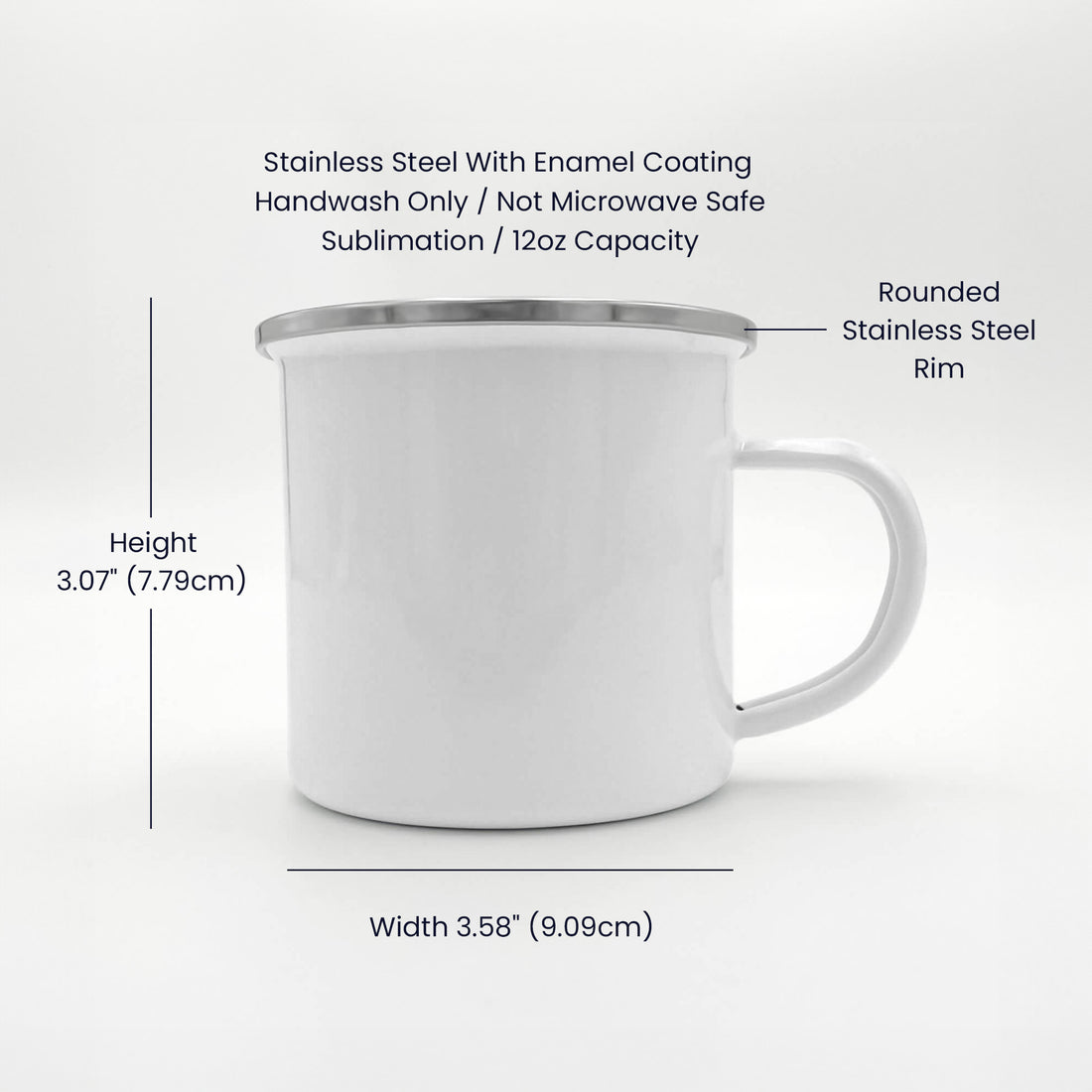 Personalized Cartoon Easter Bunny Initial 12 oz Enamel Mug with Name Easter Gift for Boys and Girls