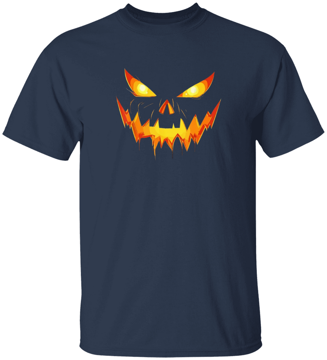 Halloween, jack-o’-lantern, pumpkin face,Cotton Tee