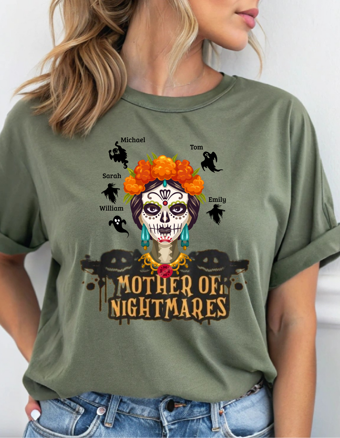 Custom "Mother of Nightmares" Halloween Funny Tee