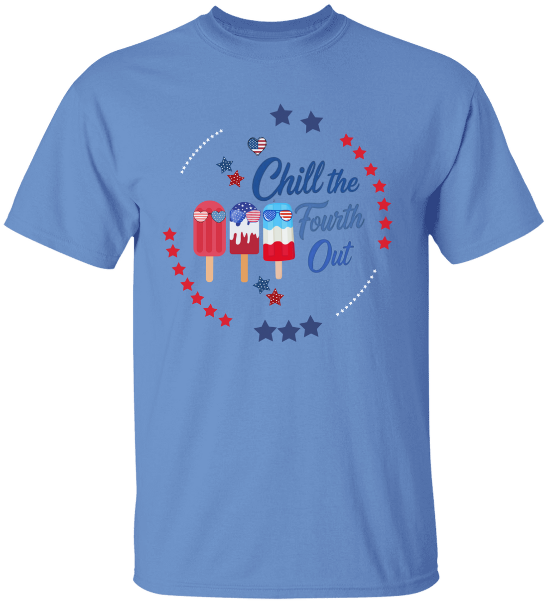 Chill The Fourth Out Shirt, 4th Of July T-shirt, Independence Day, Kids 4th July Ice Cream Tee