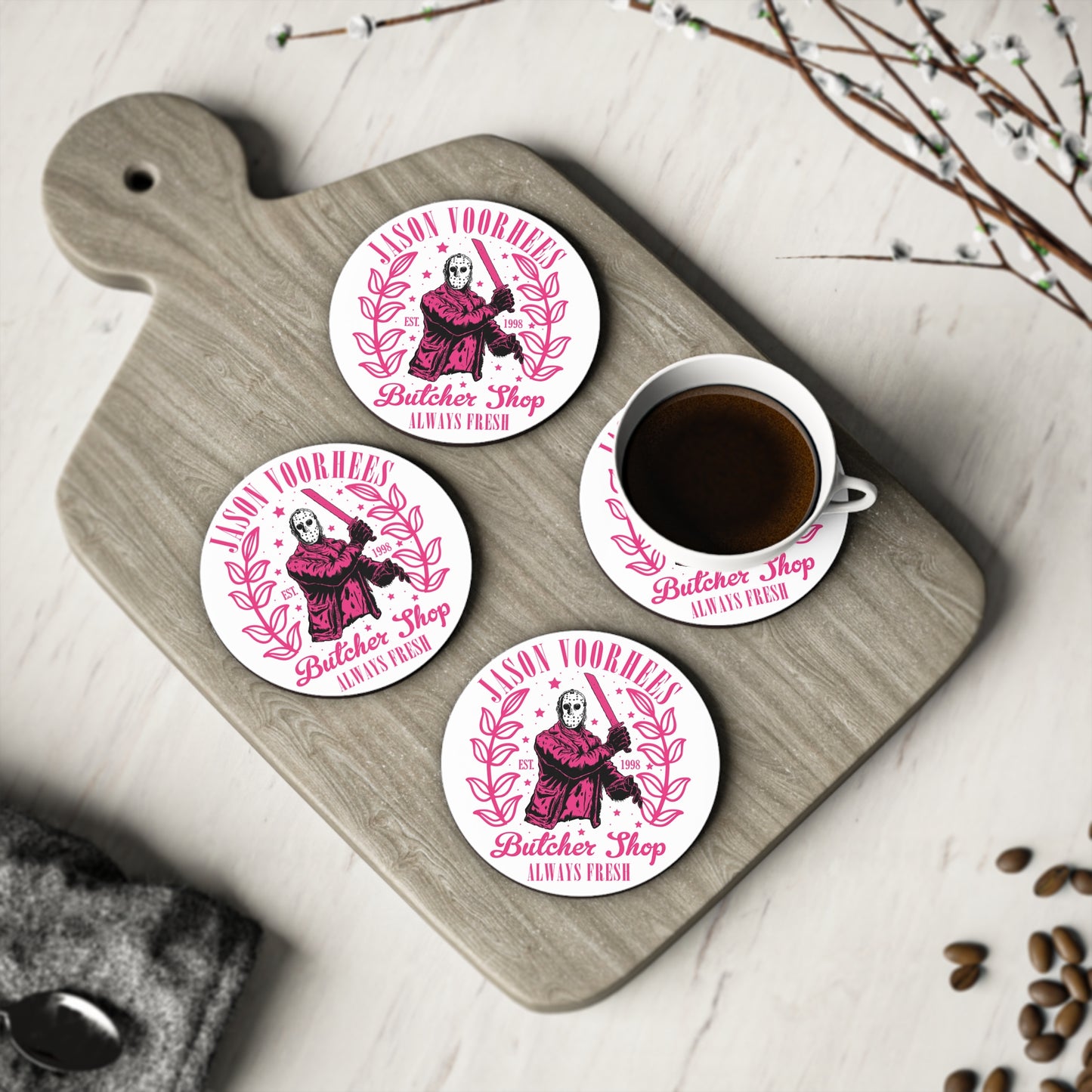 Halloween Inspired Decorative Coasters