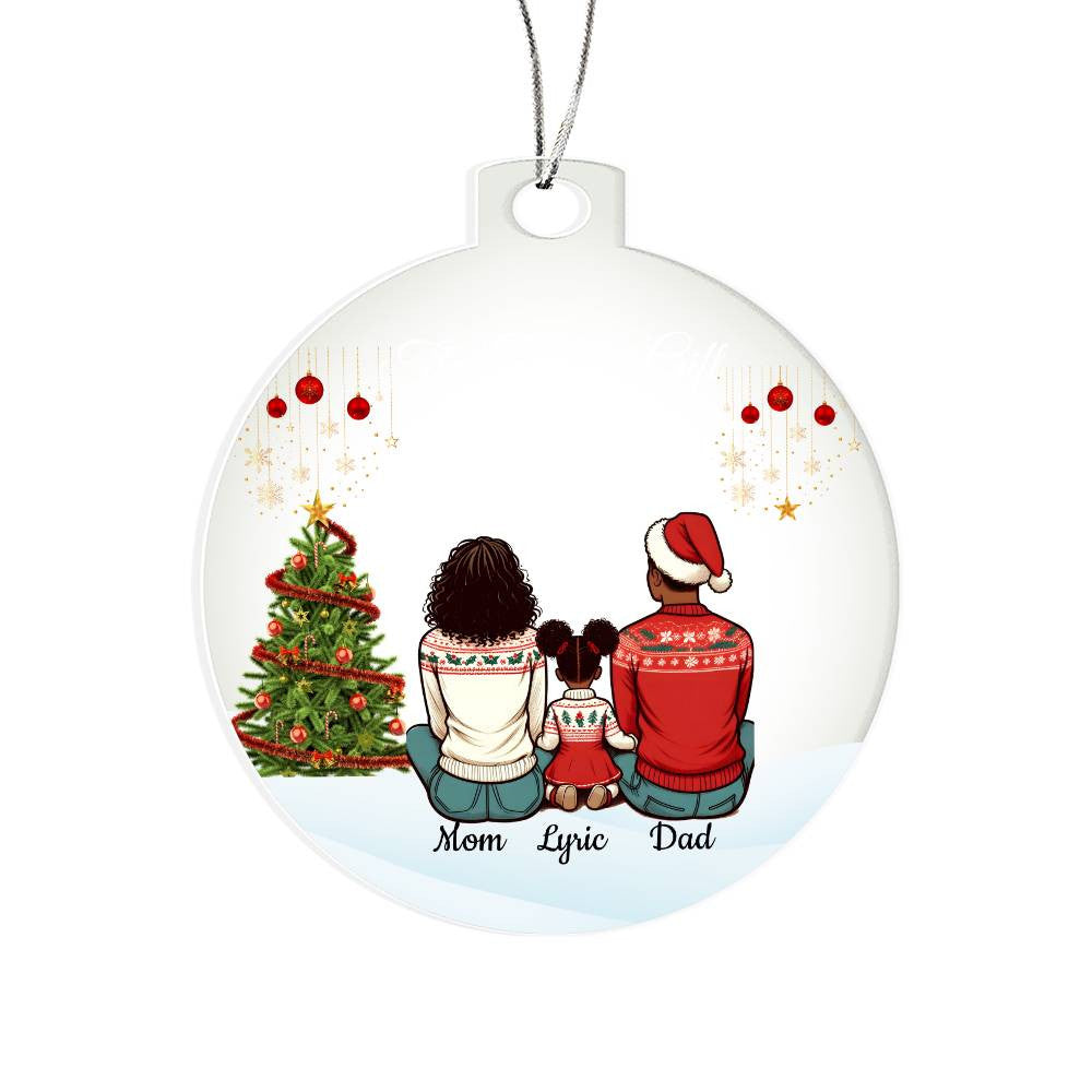 Personalize Christmas "The Greatest Gift" Acrylic Ornament