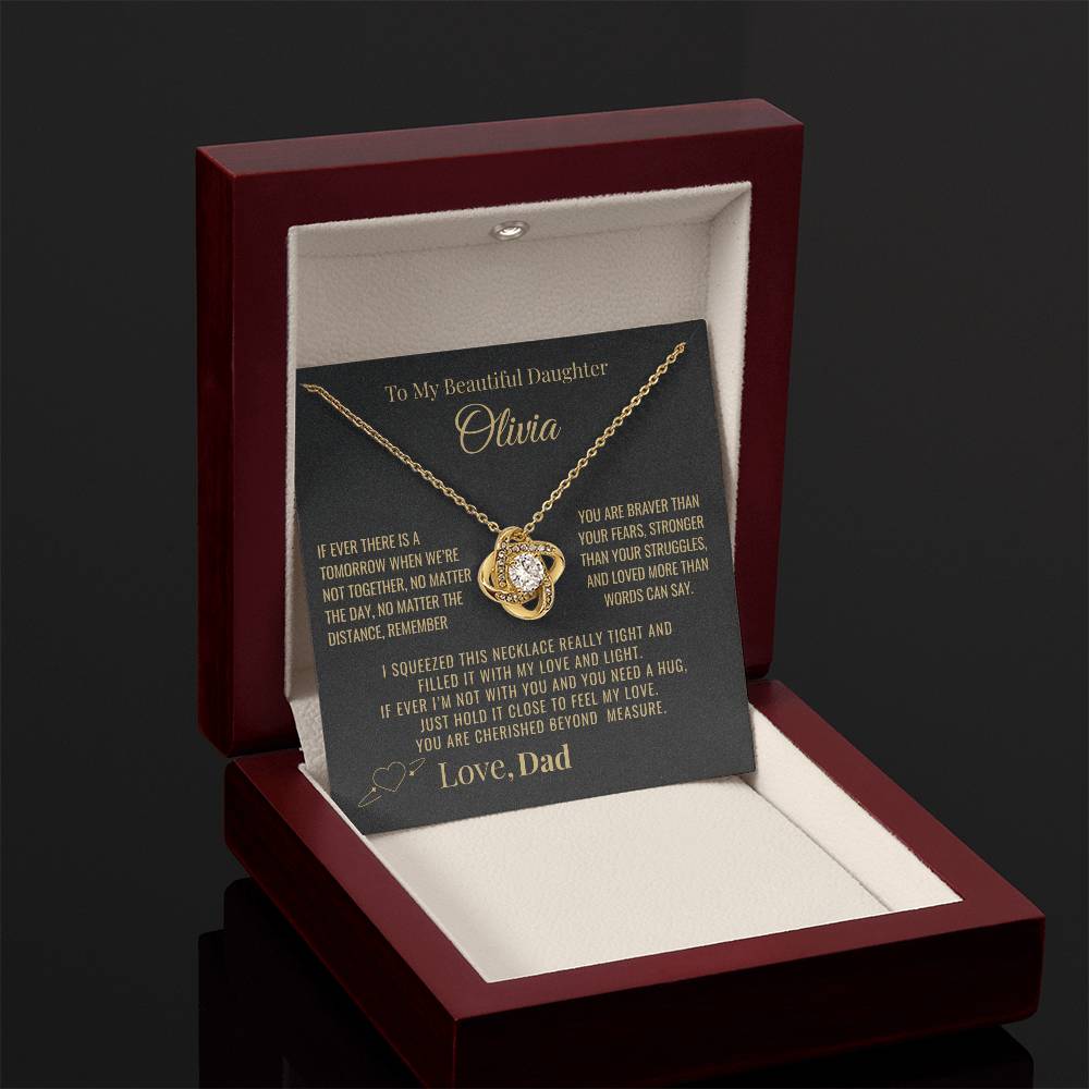 To My Daughter "You Are Cherished" Personalized Necklace
