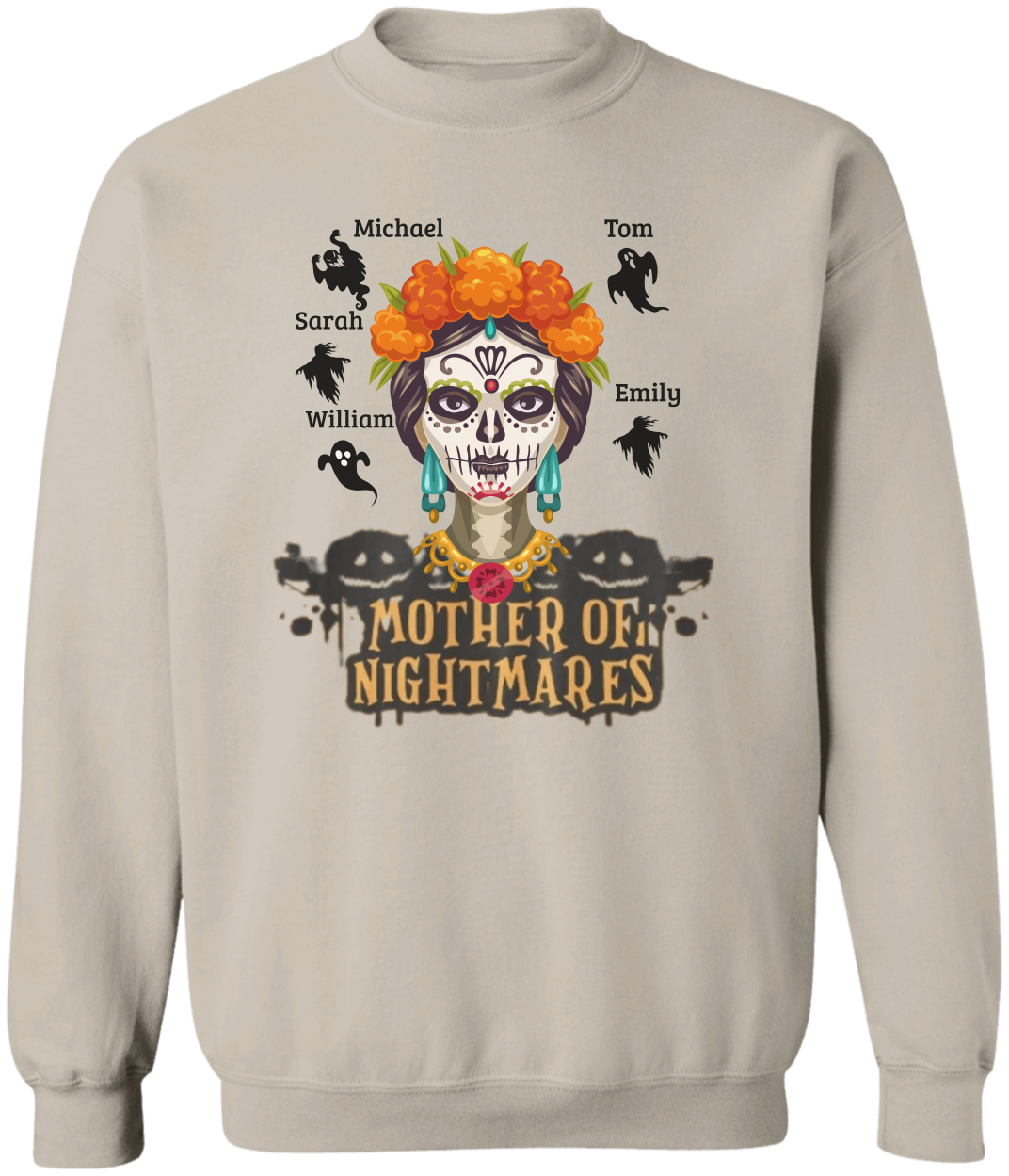 Mother of Nightmares Halloween Sweatshirt – Personalized Mom Sweatshirt
