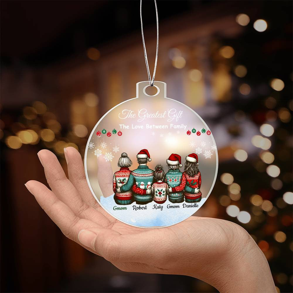 Personalized Family "The Greatest Gift" Christmas Ornament