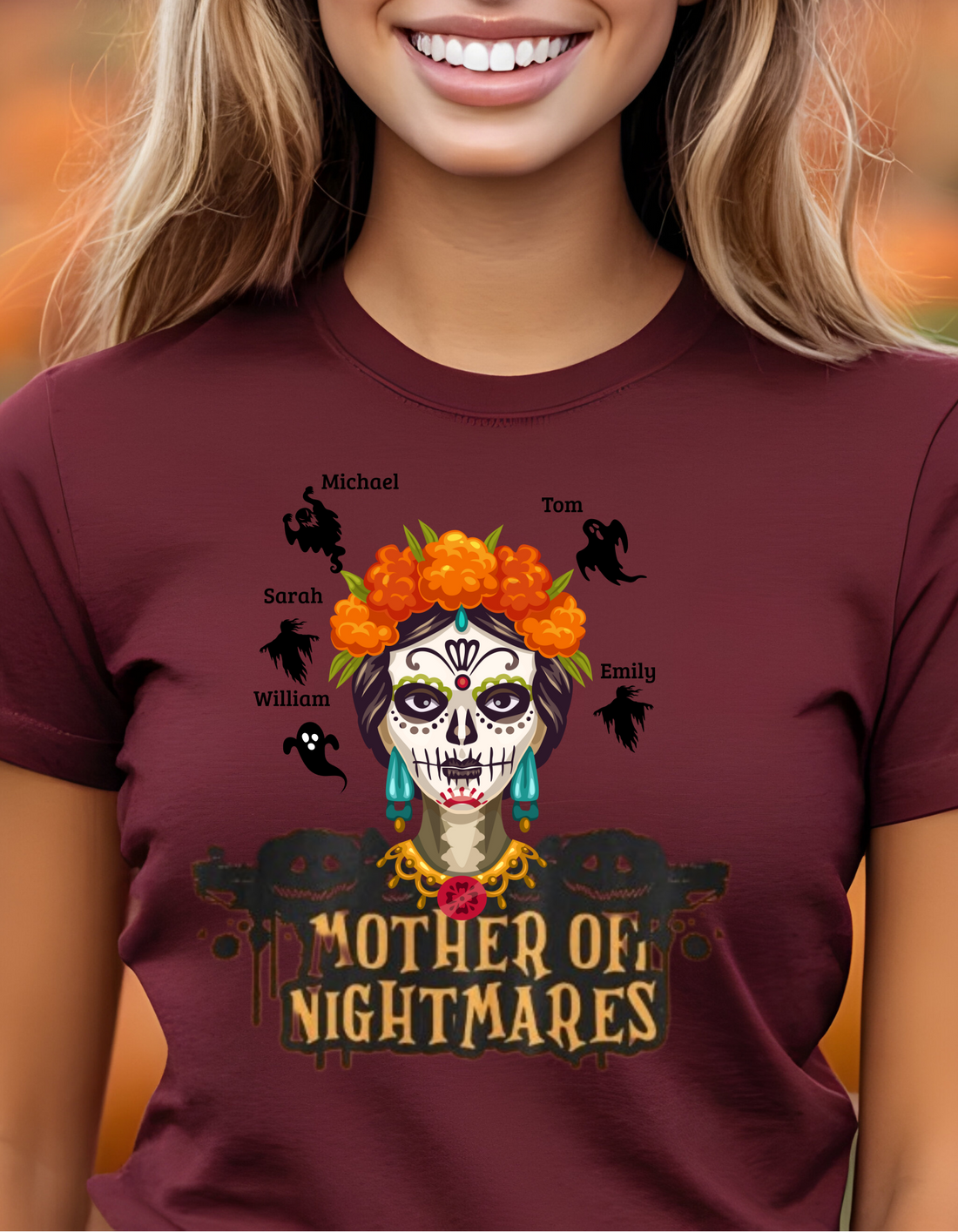 Custom "Mother of Nightmares" Halloween Funny Tee