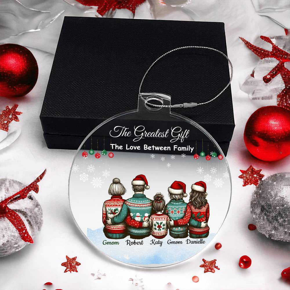 Personalized Family "The Greatest Gift" Christmas Ornament