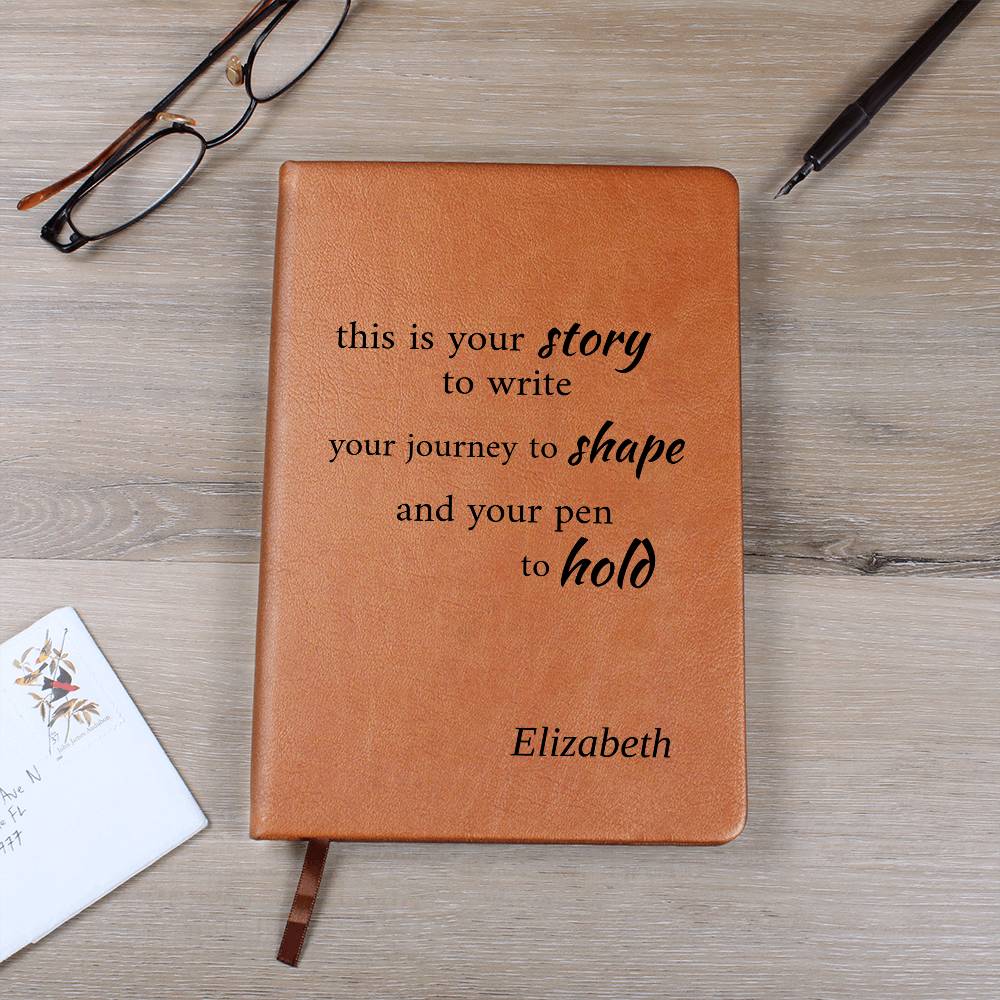 Personalized Inspirational Journal – Custom Name Notebook – “This Is Your Story” Motivational Gift – Self Growth Writing Journal