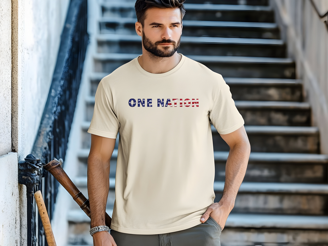 Patriotic One Nation Tee, American Eagle 250th Anniversary Shirt, US Celebration T-Shirt, Independence Day Apparel
