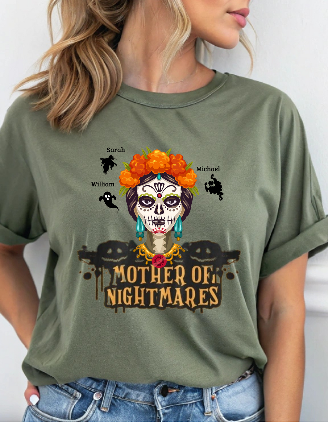 Custom "Mother of Nightmares" Halloween Funny Tee